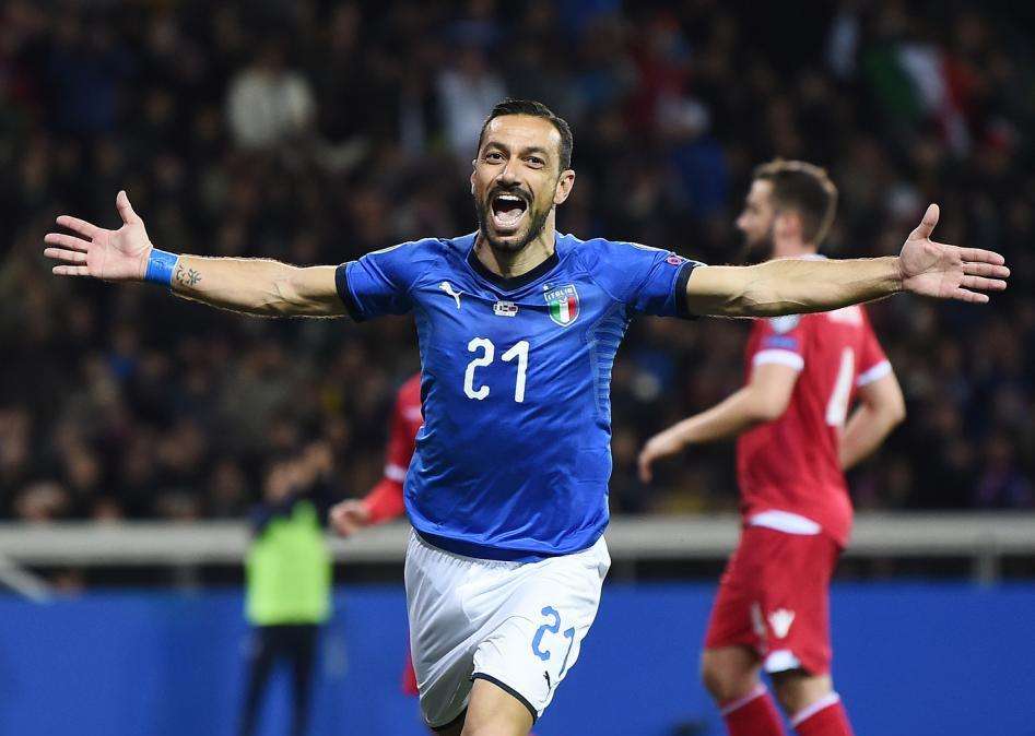 Quagliarella da Coverciano: "Allenarsi con il sorriso è meglio"
