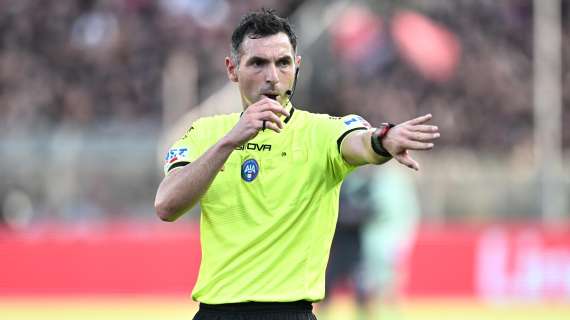 Sampdoria - Pisa sarà arbitrata da Sacchi di Macerata. Baroni al VAR