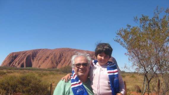 "Bevo e scatto per la Samp": la piccola Federica, in Australia con mamma e papà