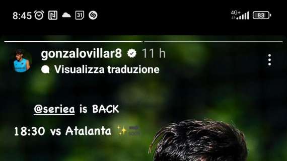 Sampdoria, Villar sull'avvio di stagione: "Serie A is back"