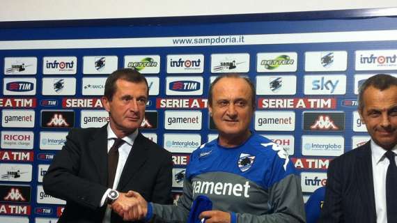 Delio Rossi: "Mi auguro che ci sia rispetto e spero che il mio rapporto qui alla Sampdoria possa essere duraturo"