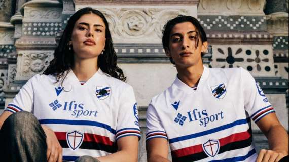 Sampdoria, svelata con Macron la seconda maglia 2025/26