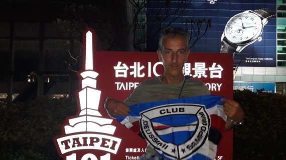 "Bevo e scatto per la Samp": Doria a Seul e Taipei con Carlo