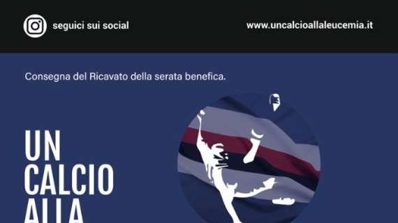 Un calcio alla Leucemia, martedì 12 cerimonia di consegna del ricavato della gara