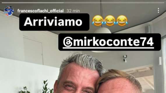 Ex Sampdoria, Flachi e Conte insieme per la sfida di stasera: "Arriviamo"
