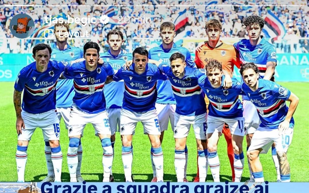 Sampdoria social, Begic: "Grazie alla squadra, grazie ai tifosi. Obiettivo raggiunto"