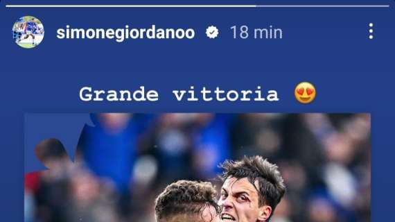 Sampdoria, gioia per Giordano: "Grande vittoria"