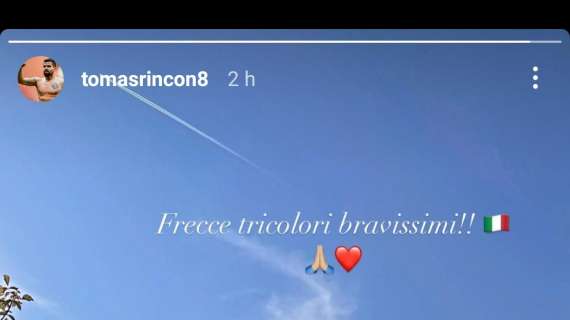 Sampdoria, Rincon omaggia le Frecce Tricolori: "Bravissimi"