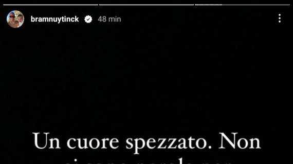 Sampdoria, la dedica di Nuytinck: "Un cuore spezzato"