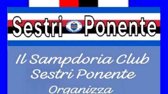 Sampdoria Club Sestri Ponente, ufficializzata festa 19 giugno