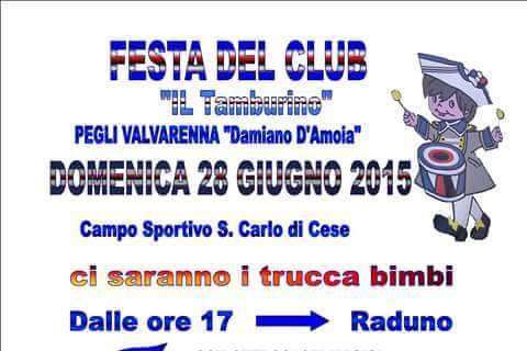 Domenica 28 giugno festa del Sampdoria Club "Il Tamburino"