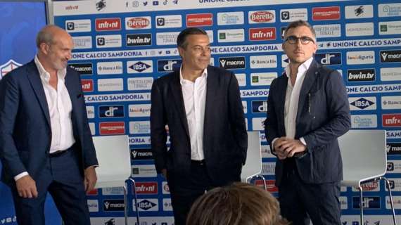 Sampdoria, Radrizzani e Manfredi raccontano il progetto a squadra e dipendenti