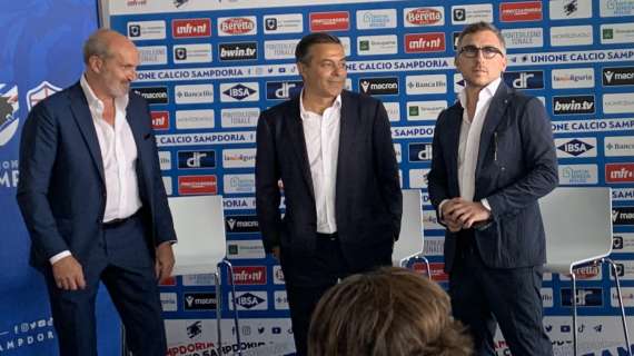 Sampdoria, l'esordio al Ferraris di Radrizzani e Manfredi (Video)