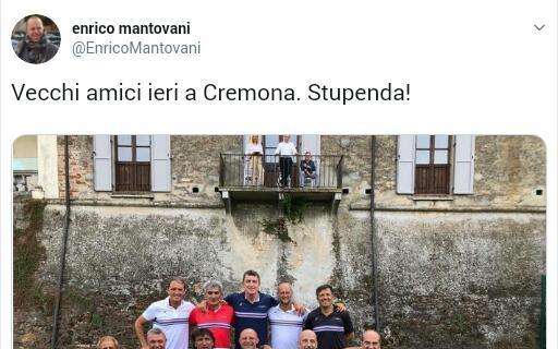 E. Mantovani: "Vecchi amici ieri a Cremona. Stupenda"