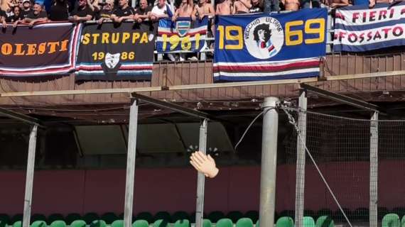 Lega B, l'omaggio social alla tifoseria della Sampdoria al Barbera