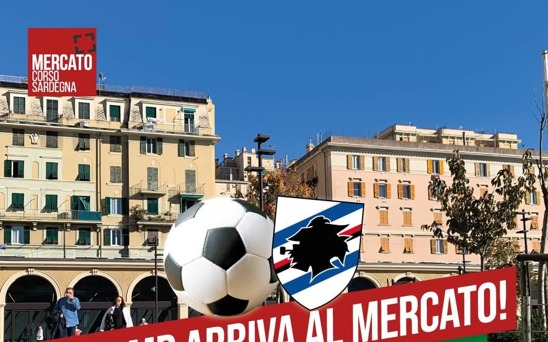 Sampdoria, dalle ore 18 alcuni giocatori per le foto al mercato di Corso Sardegna