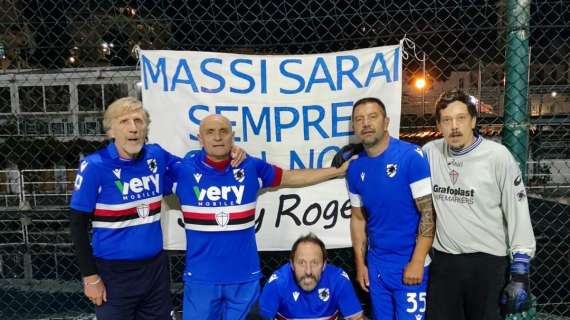Sampdoria, allerta meteo non ferma la festa in ricordo di Massimo Marcenaro