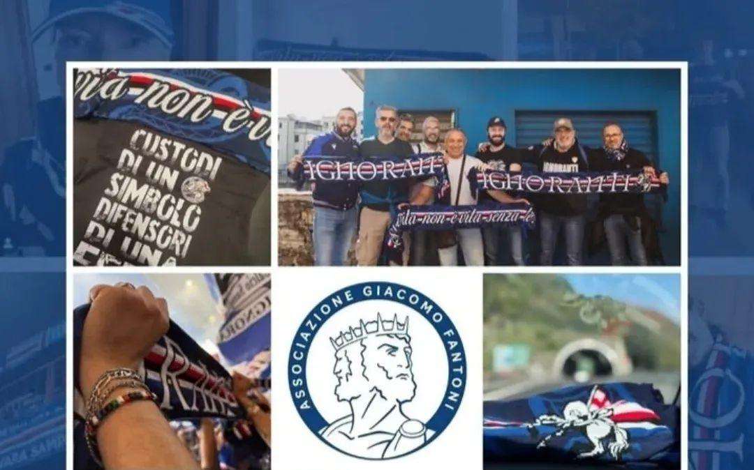 Sampdoria, Gruppo Ignoranti consegna ricavato sciarpe all'Associazione Fantoni