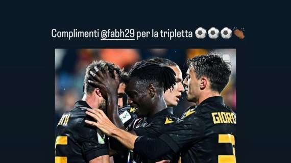 Sampdoria, i complimenti di Darboe a Borini per la tripletta 
