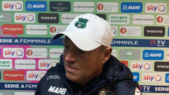 All. Sassuolo Women: "Samp squadra aggressiva e organizzata"