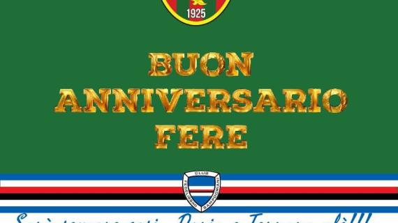 Tifoseria Sampdoria, i Fedelissimi dedicano un post ai 100 anni della Ternana
