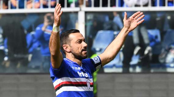 La Gradinata Sud omaggia Quagliarella, la risposta del bomber: "Non ci diremo mai addio"