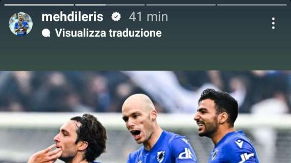 Sampdoria, Leris: "Non c'è modo migliore per cominciare il nuovo anno"