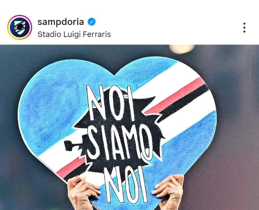 Social Sampdoria, Roberto Mancini completa il messaggio di Lombardo "Noi siamo noi..."