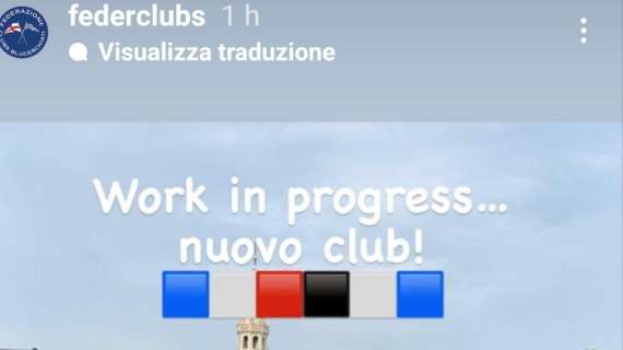 Federclubs Sampdoria: "Work in progress... nuovo club"