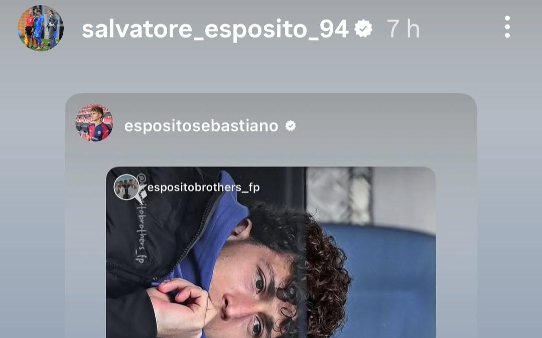 Sampdoria, Salvatore Esposito: "Sebastiano devi venire più spesso"