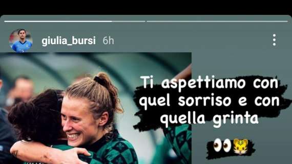 Re infortunata, Sampdoria Women, Bursi: "Ti aspettiamo con quel sorriso"