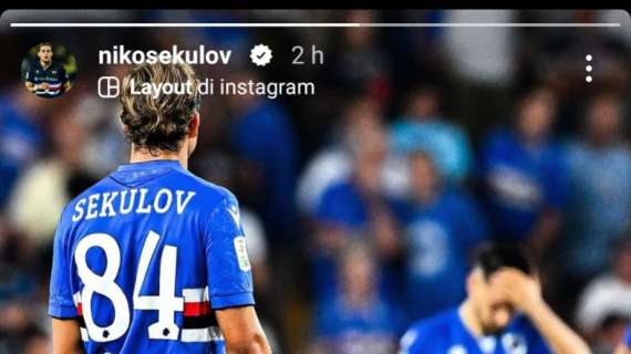 Sampdoria, la determinazione di Sekulov: "Testa alta e lavorare"