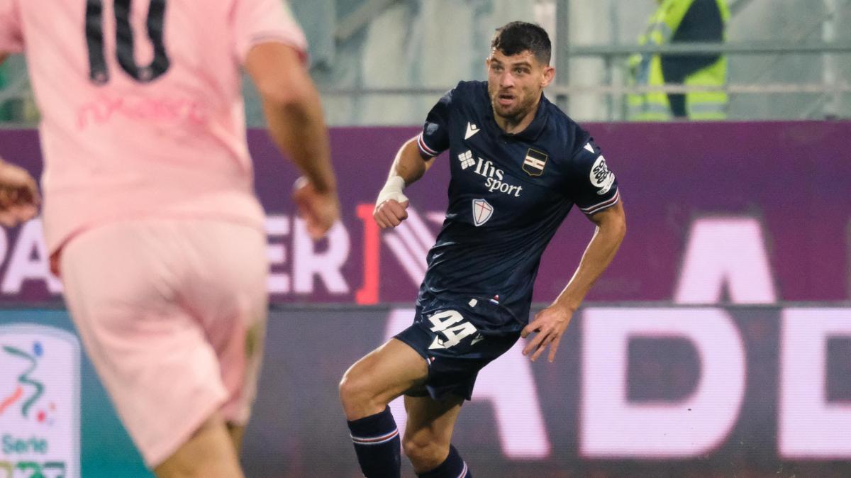 Sampdoria, cartellino giallo per Ioannou al primo contatto