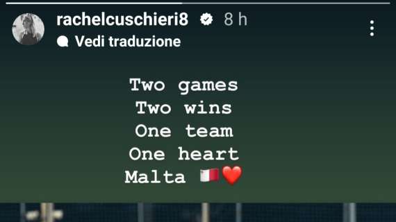 Sampdoria Women, gioia Cuschieri per vittoria di Malta sulla Moldavia