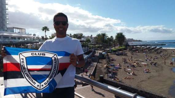 "Bevo e scatto per la Samp": Federico, blucerchiato a Tenerife