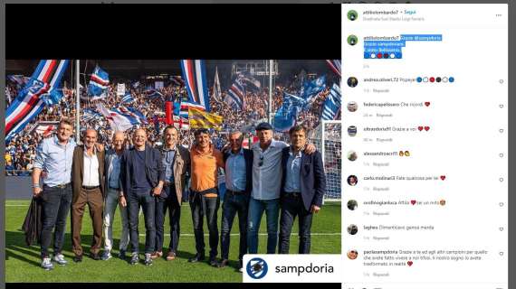 Sampdoria Legends, Lombardo: "Grazie Sampdoriani. È stato bellissimo"