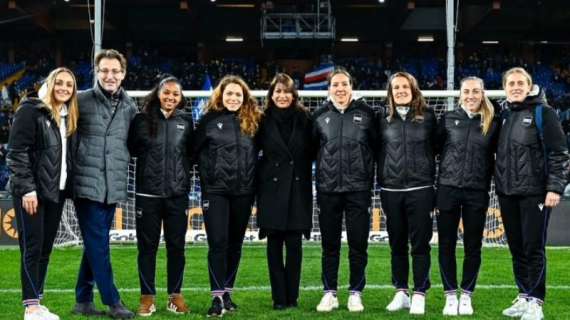 Sampdoria Women, Tarenzi e compagne sotto la Sud: "Tifosi più belli del mondo"