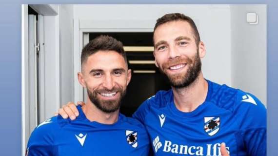 Sampdoria, Kasami e Borini pronti a ripartire: "Back at work"