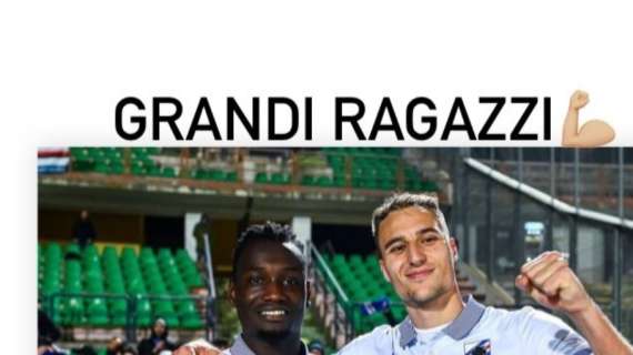 Sampdoria espugna Cosenza, Club Gaslini: "Grandi ragazzi"