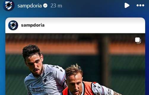 Sampdoria social, le immagini del primo allenamento a Bogliasco di Victor Narro