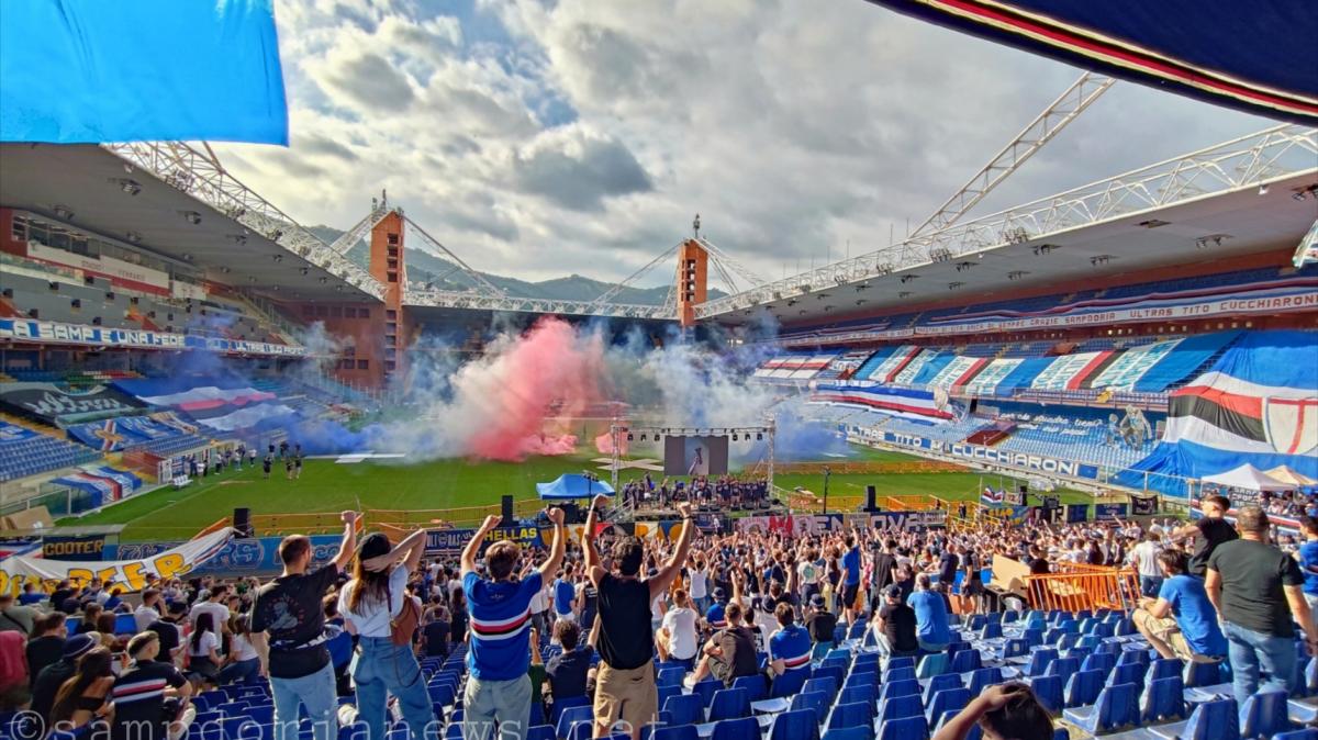 Ex Sampdoria, Lanna alla festa UTC: "Negli anni ho visto crescere un'onda, tanti giovani popolare la Sud"