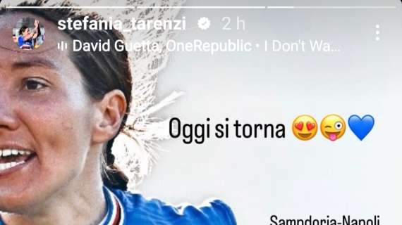 Sampdoria Women, rientro di Tarenzi: "Oggi si torna"
