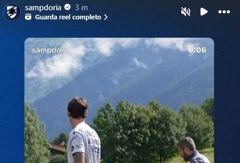 Sampdoria, partitelle e goliardia a Ponte di Legno: Donati “vittima” dei suoi giocatori