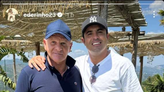 Ex Sampdoria, Eder in Italia: tappa a Genova e visita a mister Iachini