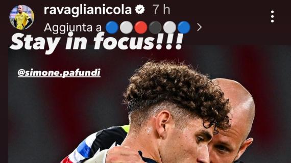 Sampdoria Social, Ravaglia incoraggia Pafundi: “Stay focus in”