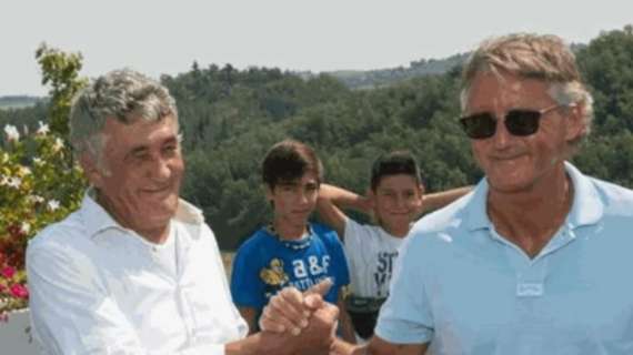 R. Mancini, Lombardo e tifosi Sampdoriani ai funerali di Viganò