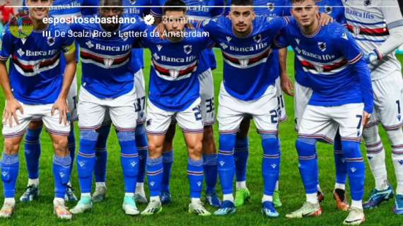 Social Sampdoria, Esposito si gode la vittoria e cita Lettera da Amsterdam