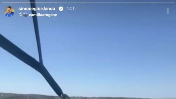 Social Sampdoria, volo in parasailing per Giordano