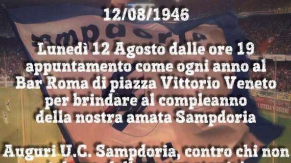 Fieri Fossato: "Auguri U.C. Sampdoria, contro chi non è degno della nostra storia"