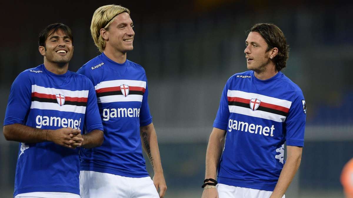 Photogallery presentazione Samp: il trio degli attaccanti